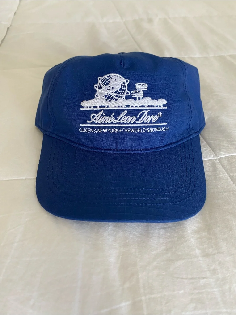 Aime Leon Dore Unisphere Hat In Royal Blue.
